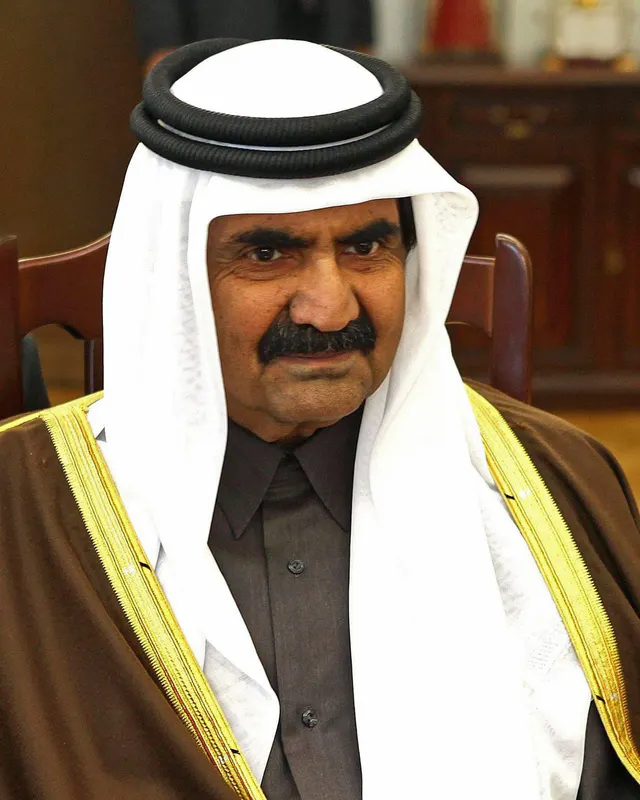 Portrait of Hamad bin Khalifa Al Thani